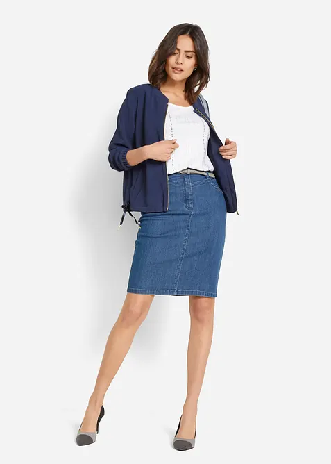 Denimskj&oslash;rt, stretch, bonprix