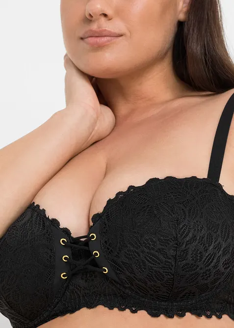 Balconette-BH i fint blondemateriale, bonprix