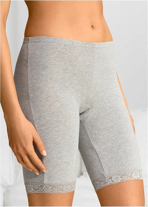 Lang underbukse av mykt materiale i fordelspakning, bonprix