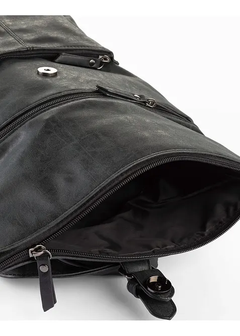 Ryggsekk med utvendig rom og spenne, bonprix