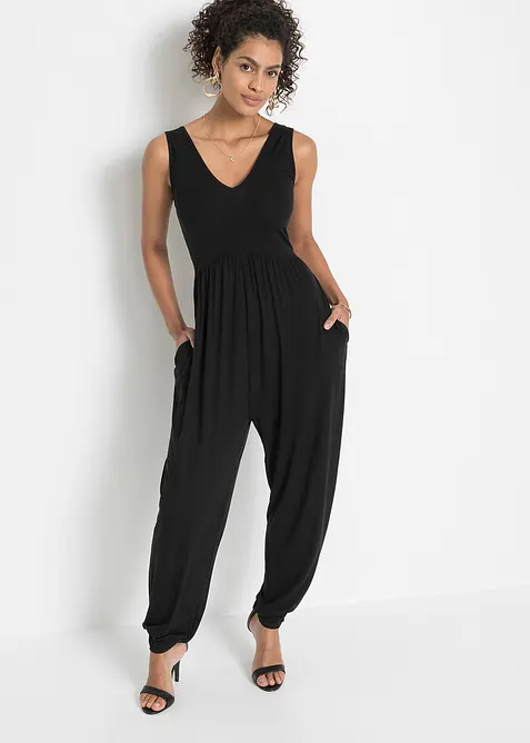 Jersey-jumpsuit i viskosemiks, bonprix