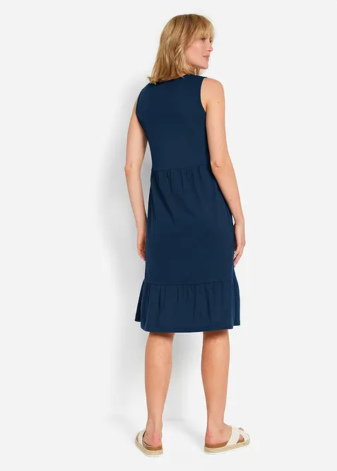 Trikotkjole i 100% bomull, bonprix