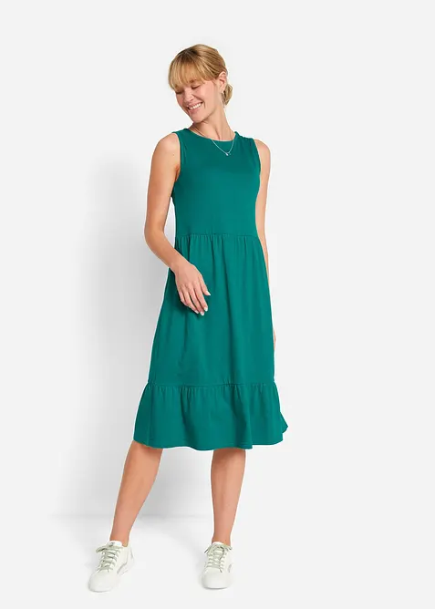 Trikotkjole i 100% bomull, bonprix