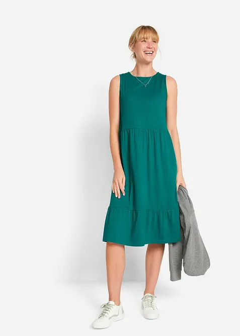 Trikotkjole i 100% bomull, bonprix