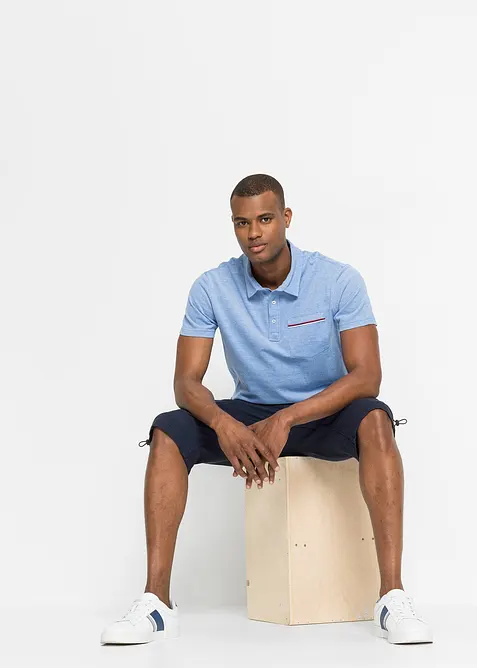 Piké-poloskjorte i 100% økologisk bomull (2-pack), bonprix