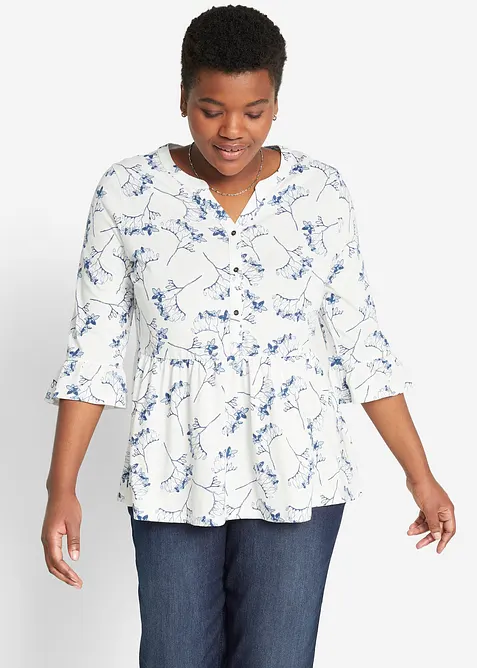 Trikottunika med 3/4-lange ermer, bonprix