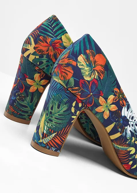Pumps  med blokkh&aelig;l, bonprix