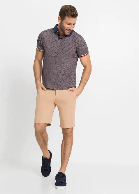 Kortermet jersey-poloskjorte i 100% økologisk bomull, bonprix