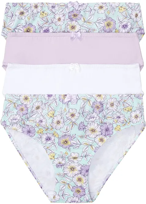 H&oslash;y truse med bomull (4-pack), bonprix