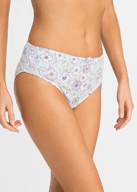 H&oslash;y truse med bomull (4-pack), bonprix