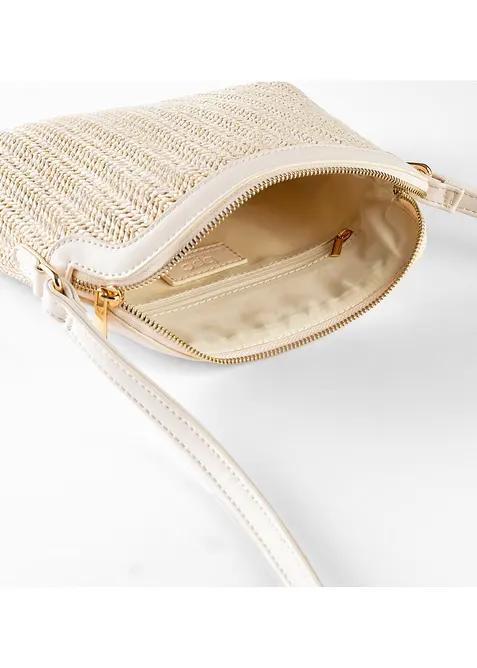 Skulderveske i str&aring;look, bonprix