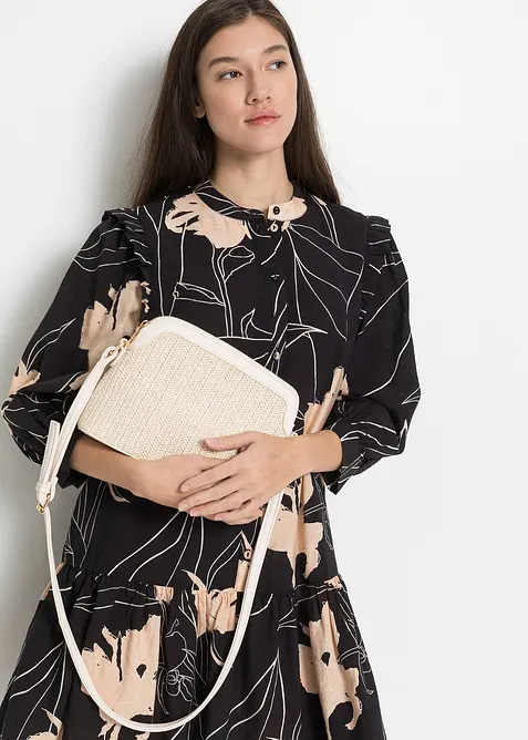 Skulderveske i str&aring;look, bonprix