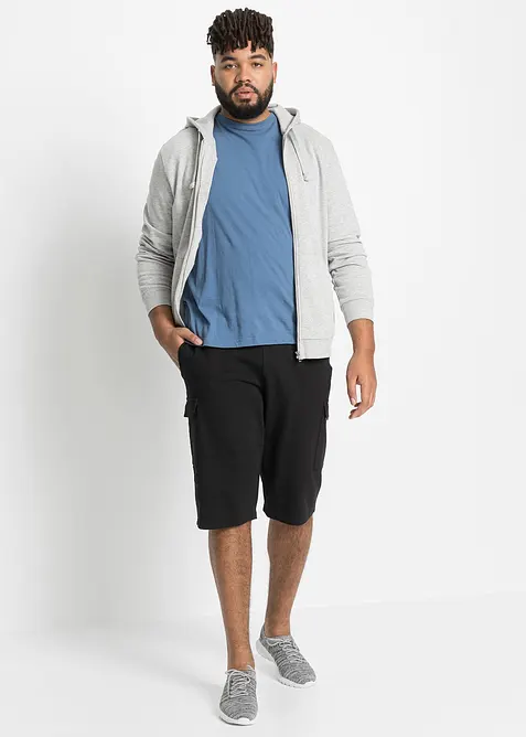 Sweat-bermudashorts i 100% &oslash;kologisk bomull, bonprix