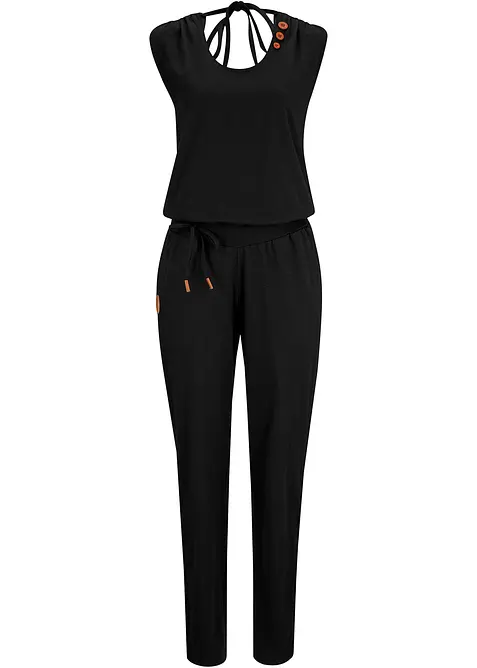 Trikot-jumpsuit av bomullsmiks, bonprix