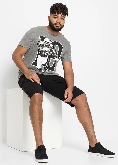 Sweat-bermudashorts i 100% &oslash;kologisk bomull, bonprix