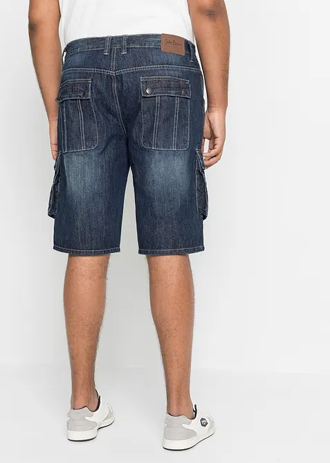 Cargo-bermudashorts i denim, Regular Fit, bonprix