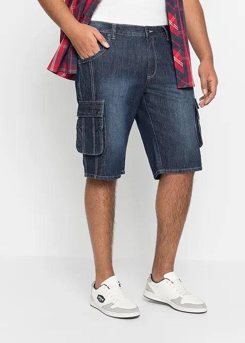 Cargo-bermudashorts i denim, Regular Fit, bonprix