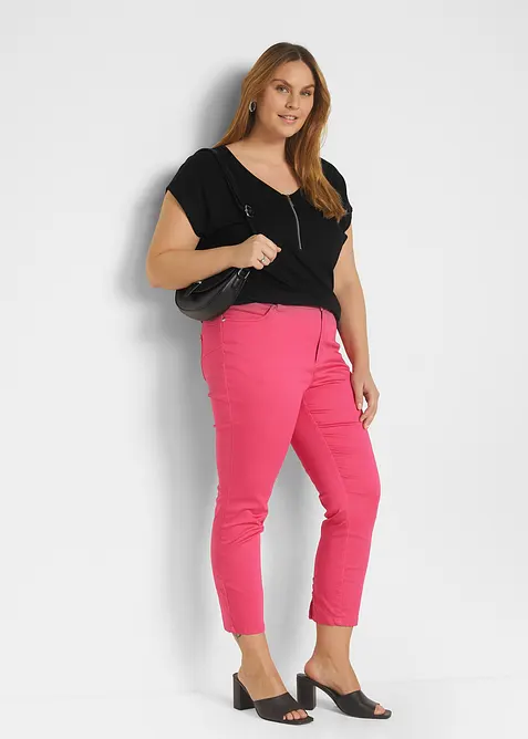 Topp med glidel&aring;s, kort arm, bonprix