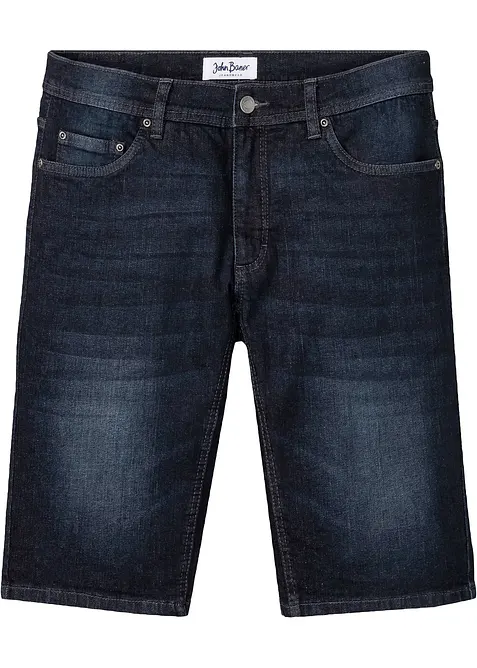 Bermudashorts i denim med stretch og forsterket skritt, Regular Fit, bonprix