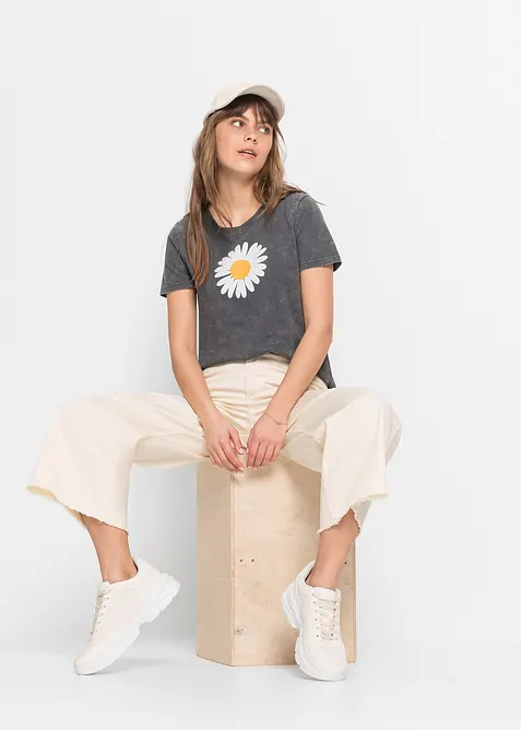 T-skjorte i ren økologisk bomull, bonprix