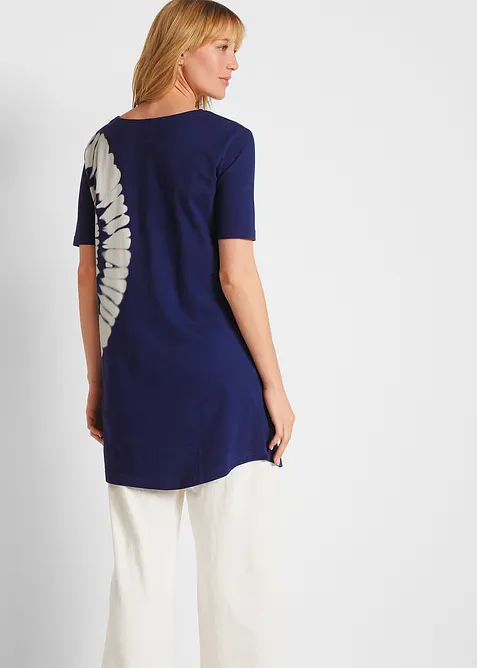 Oversized topp med batikk-effekt, &oslash;kologisk bomull, bonprix