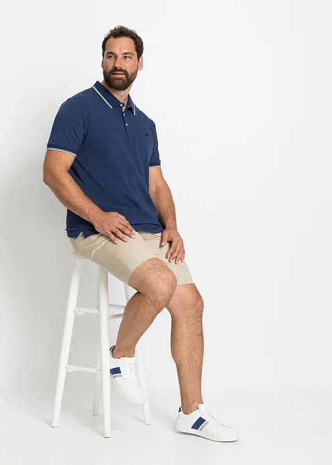 Piké-poloskjorte i 100% bomull (3-pack), bonprix