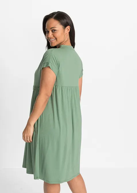 Tunikakjole i myk viskosemiks, bonprix