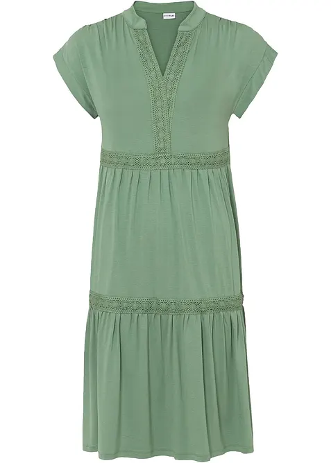 Tunikakjole i myk viskosemiks, bonprix