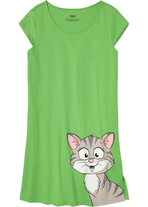 Kort nattkjole i 100% &oslash;kologisk bomull, bonprix