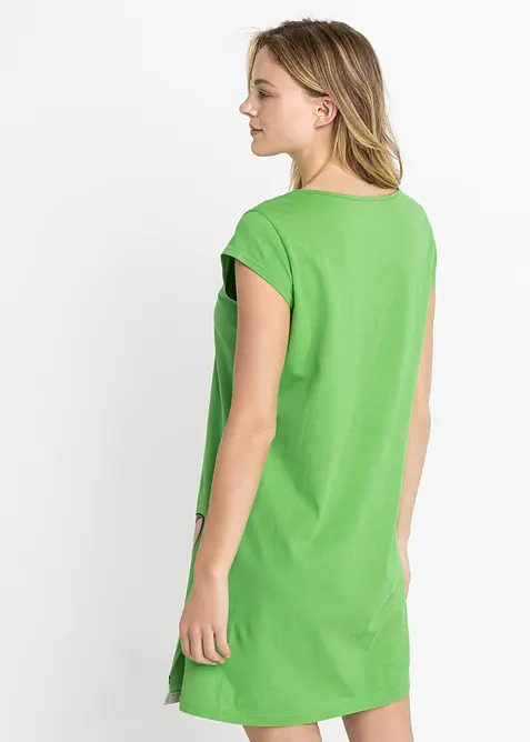 Kort nattkjole i 100% &oslash;kologisk bomull, bonprix