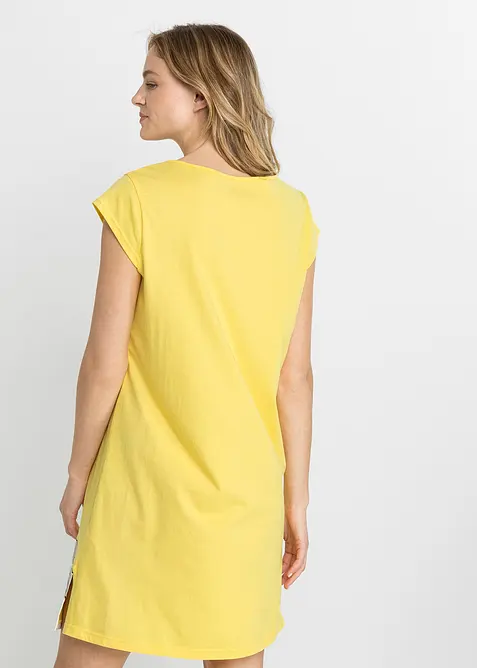 Kort nattkjole i 100% &oslash;kologisk bomull, bonprix