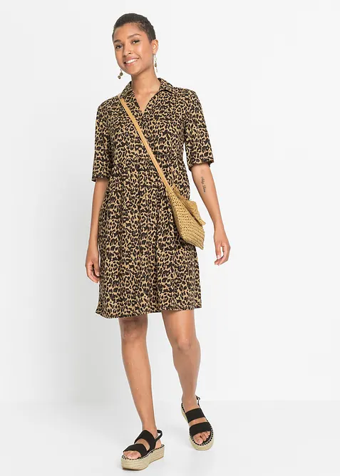 Skjortekjole av fint fallende viskose, bonprix