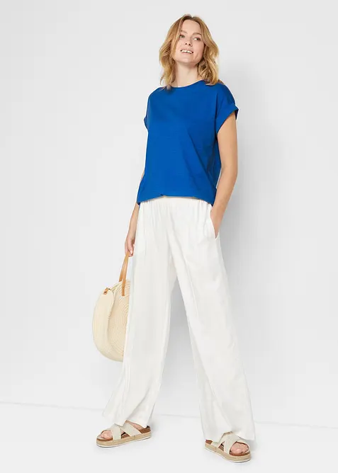 Lang topp av 100% &oslash;kologisk bomull (2-pack), bonprix