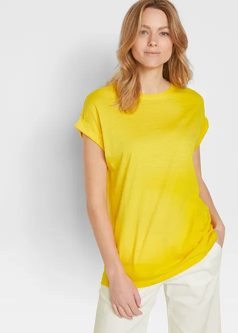 Lang topp i 100% &oslash;kologisk bomull (2-pack), bonprix