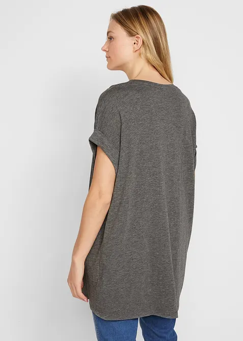 Lang topp i 100% &oslash;kologisk bomull (2-pack), bonprix