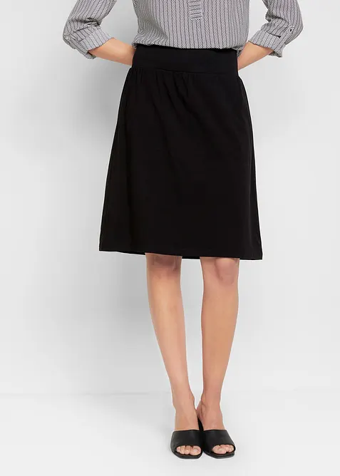 Bukseskjørt av elastisk bomullsmiks, bonprix