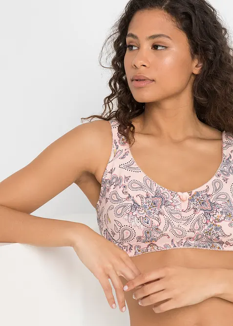 BH uten b&oslash;yle med &oslash;kologisk bomull (3-pack), bonprix