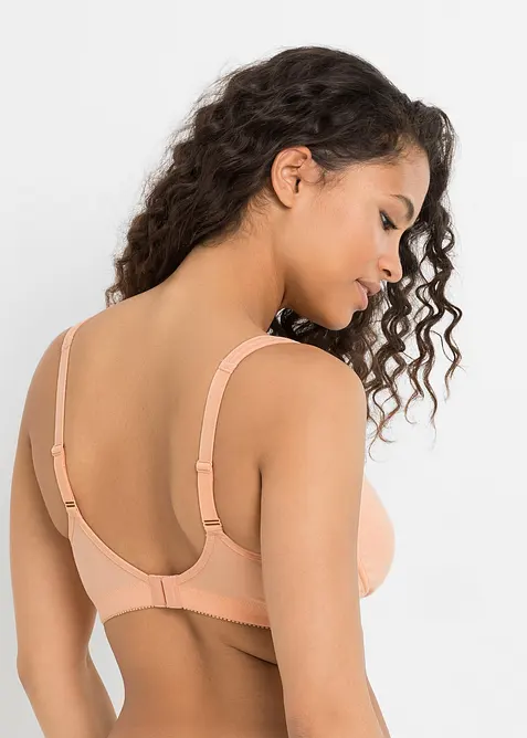 T-skjorte-BH uten spiler med bomull (2-pack), bonprix