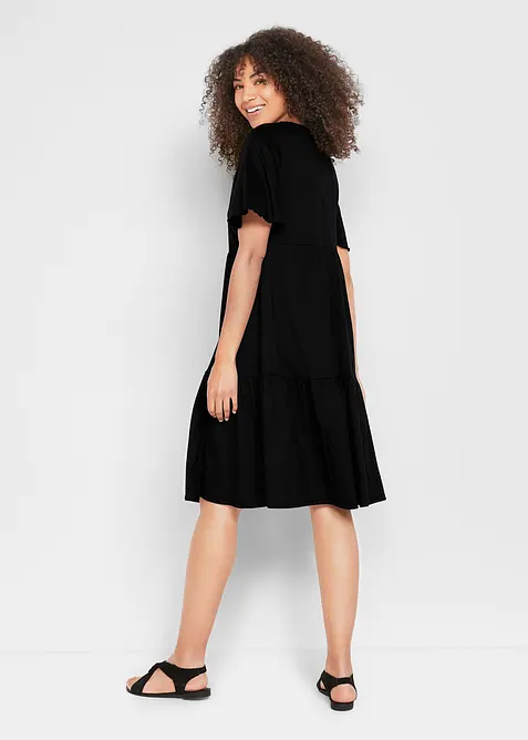 Jerseykjole i 100% bomull, bonprix