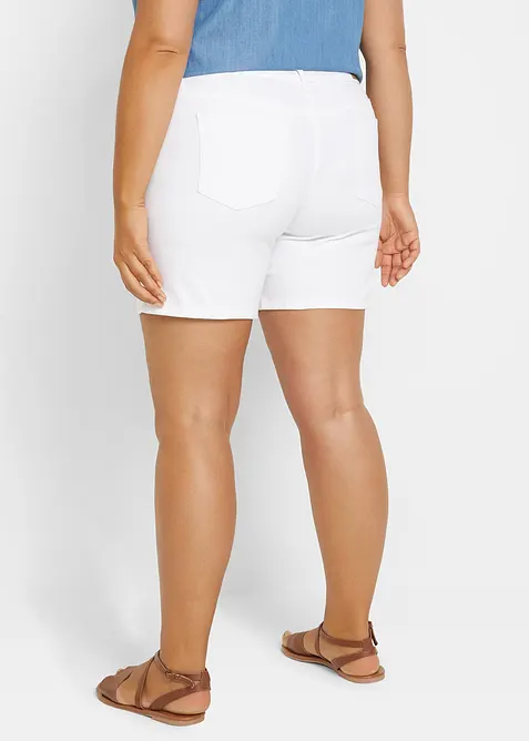 Denimshorts Slim Fit Mid Waist, 2-pack, bonprix