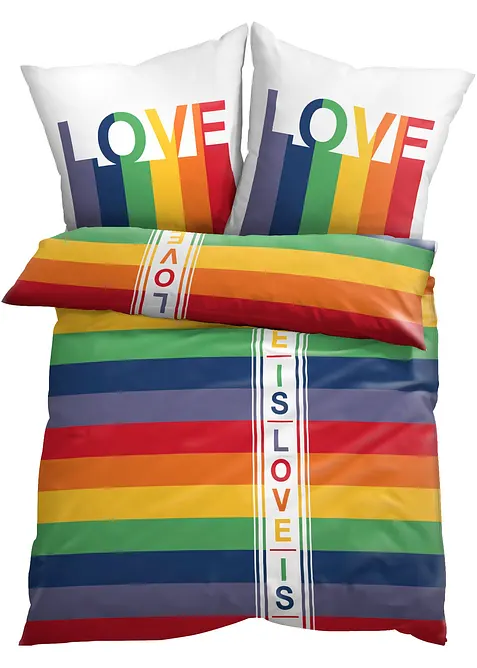 Pride sengesett med statement, bonprix
