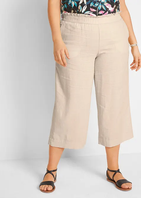 Culotte i lett linmiks, bonprix