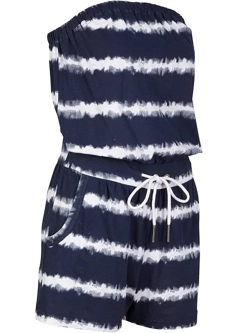 Bandeau-jumpsuit i 100% økologisk bomull, bonprix