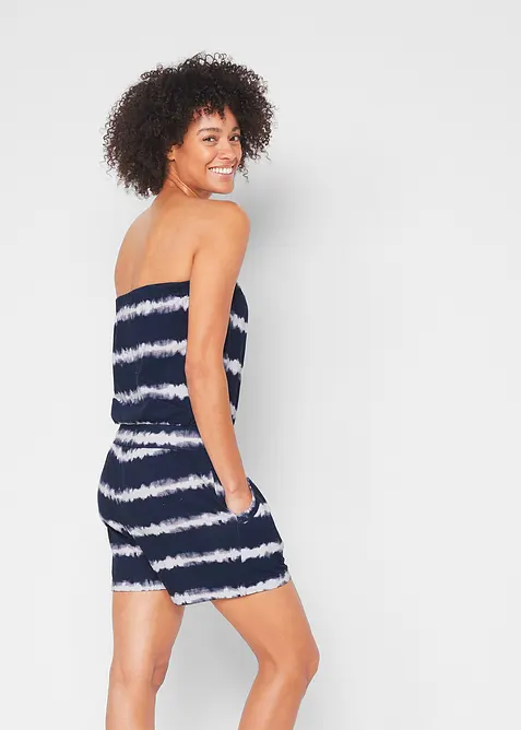 Bandeau-jumpsuit i 100% økologisk bomull, bonprix