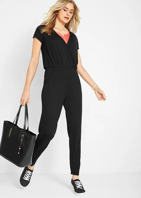 Jersey-jumpsuit i viskosemiks, bonprix