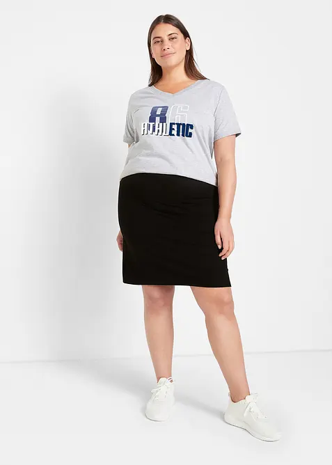 Jerseyskjørt med sykkelbukse, bonprix