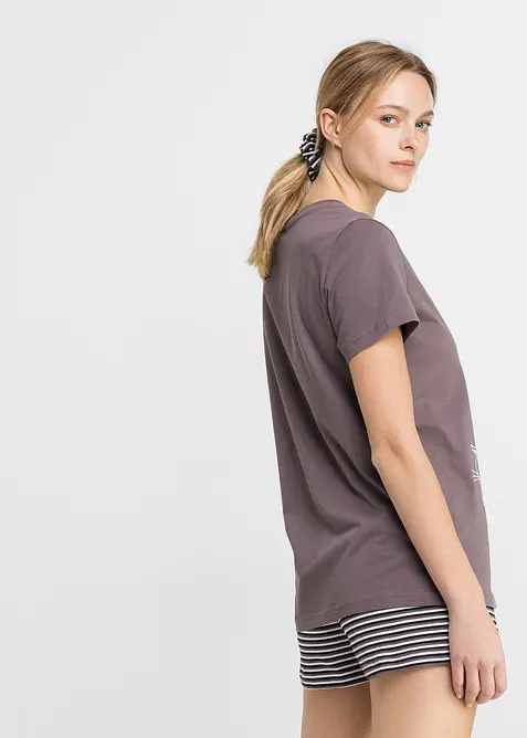 Kort pyjamas med hårstrikk, bonprix