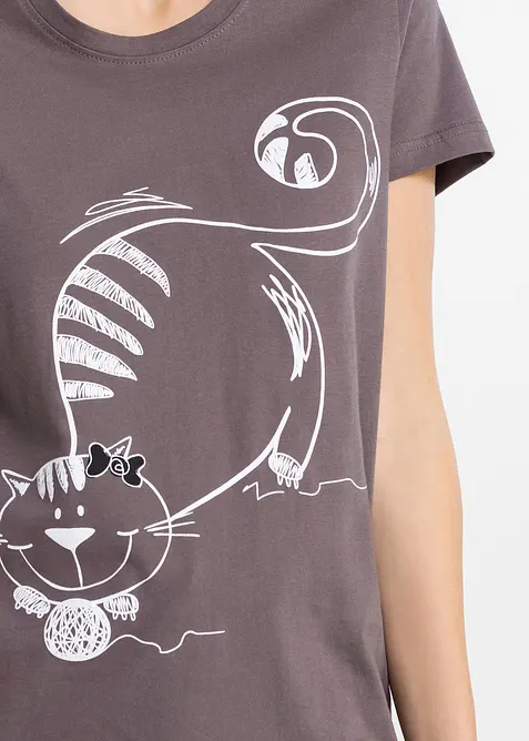 Kort pyjamas med hårstrikk, bonprix