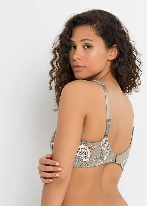 BH uten bøyle med økologisk bomull (3-pack), bonprix