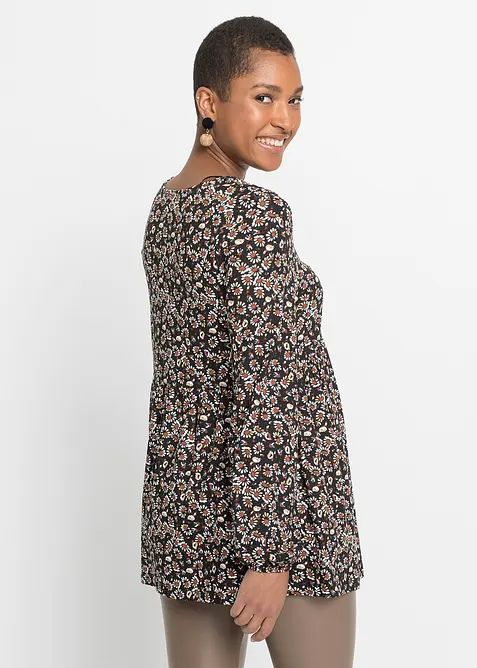 Trikotbluse av bærekraftig viskose, bonprix